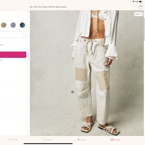 Free people moxie jeans 24 L nwt